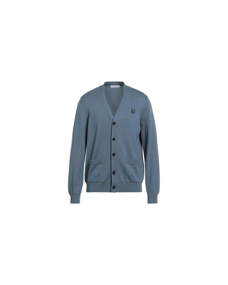 Kitsuné STRICKWAREN - Strickjackenauf YOOX.COM Taubenblau