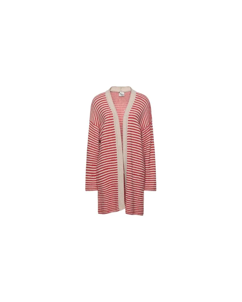ALYSI STRICKWAREN - Strickjackenauf YOOX.COM Rot