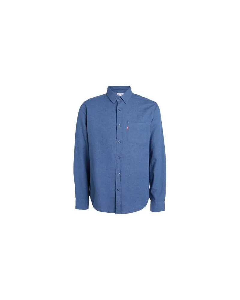 Levi's SUNSET 1 POCKET STANDARD NEUTRALS  - TOPS - Hemdenauf YOOX.COM Blau