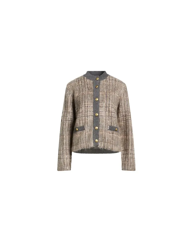 Brunello Cucinelli STRICKWAREN - Strickjackenauf YOOX.COM Maulwurfsgrau