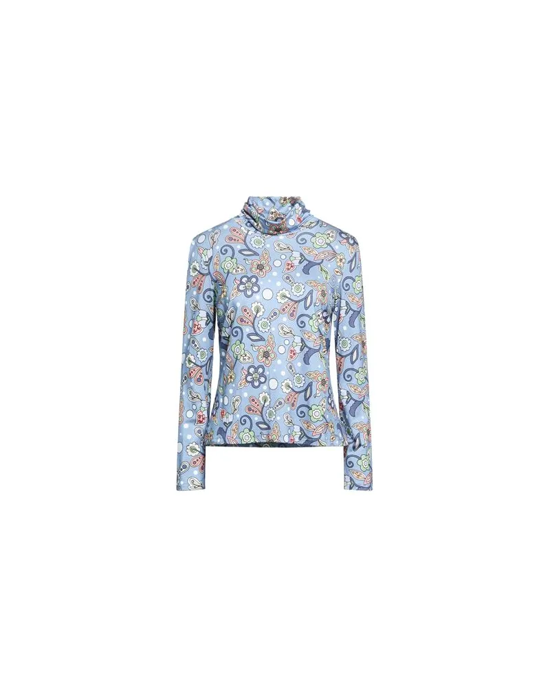 Camicettasnob TOPS - T-shirtsauf YOOX.COM Himmelblau