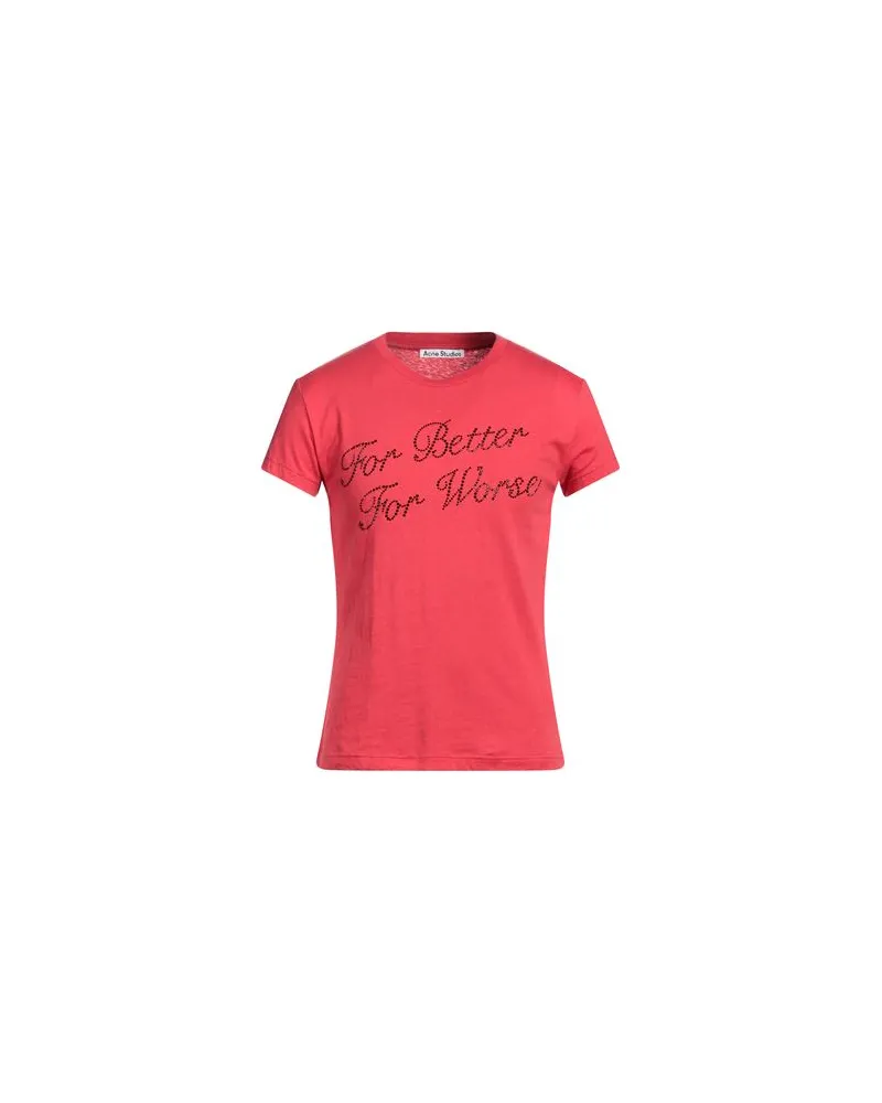Acne Studios TOPS - T-shirtsauf YOOX.COM Tomatenrot