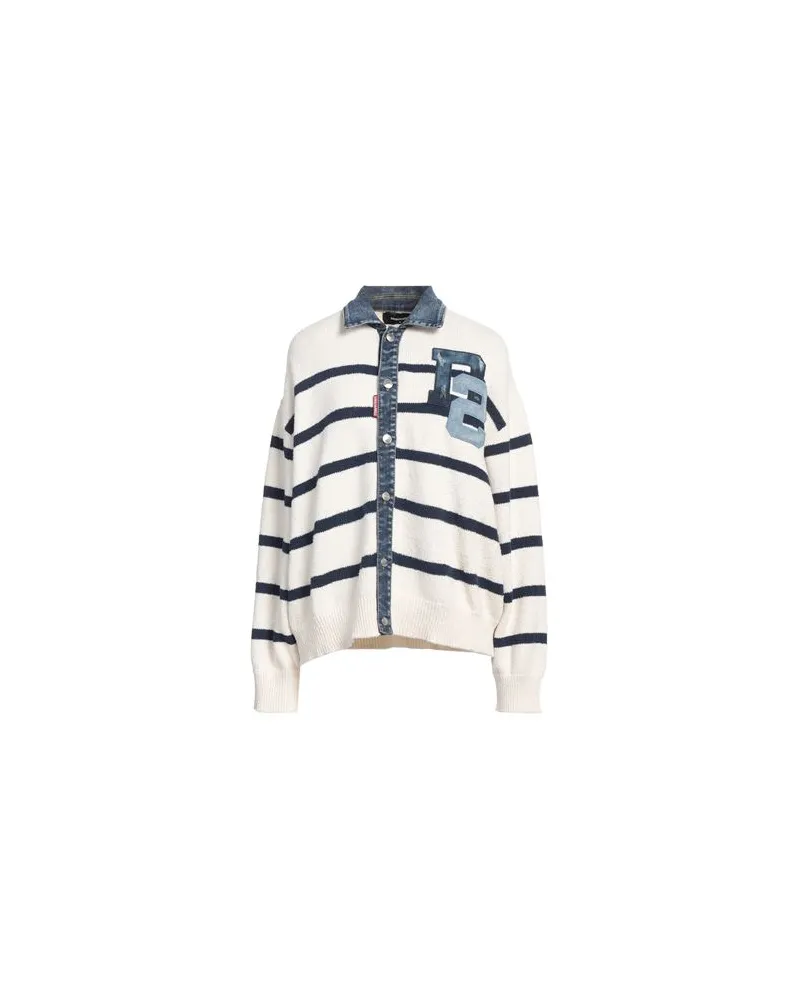 Dsquared2 STRICKWAREN - Strickjackenauf YOOX.COM Cremeweiß