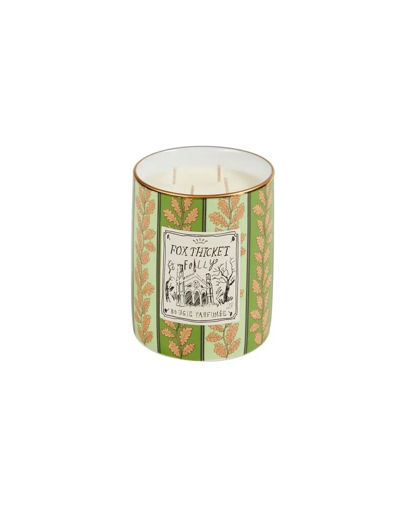 Ginori 1735 FOX THICKET FOLLY - scented large candle gr 700  - DEKORATIONEN - Kerzenauf YOOX.COM Grün