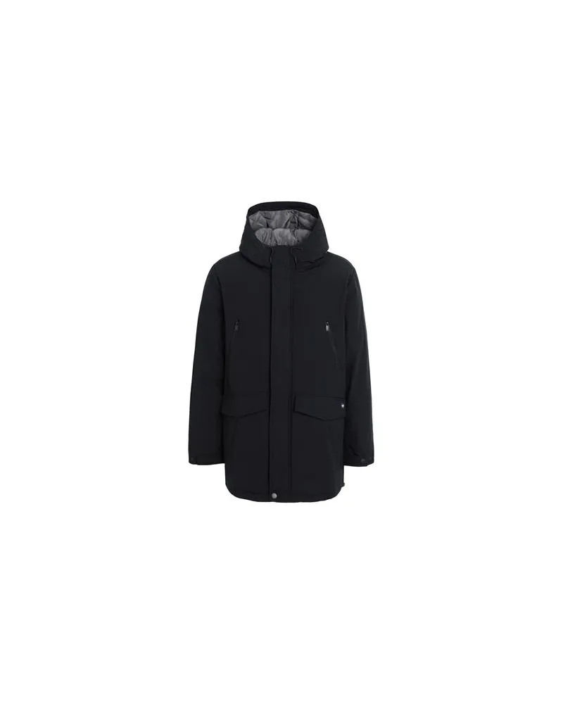 Dockers LONG PARKA   - JACKEN & MÄNTEL - Mäntelauf YOOX.COM Schwarz