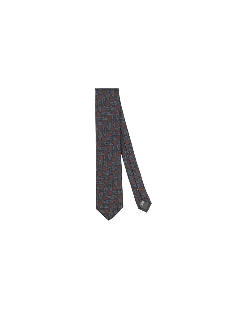 Canali ACCESSOIRES - Krawatten & Fliegenauf YOOX.COM Dunkelbraun