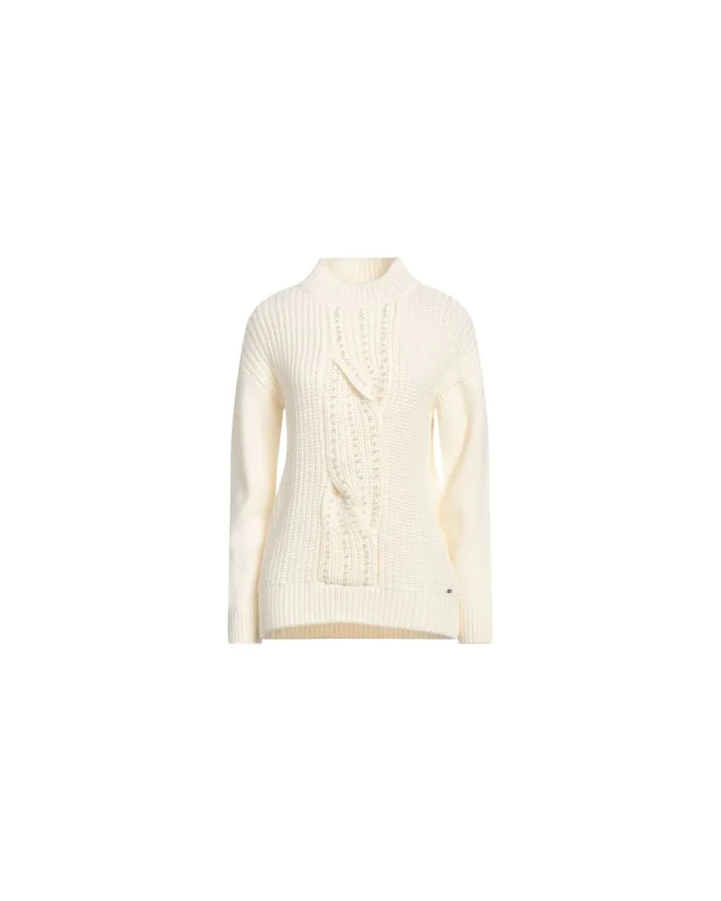 Guess STRICKWAREN - Rollkragenpulloverauf YOOX.COM Cremeweiß