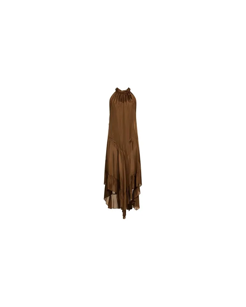 Philosophy Di Lorenzo Serafini KLEIDER - Maxi-Kleiderauf YOOX.COM Hellbraun