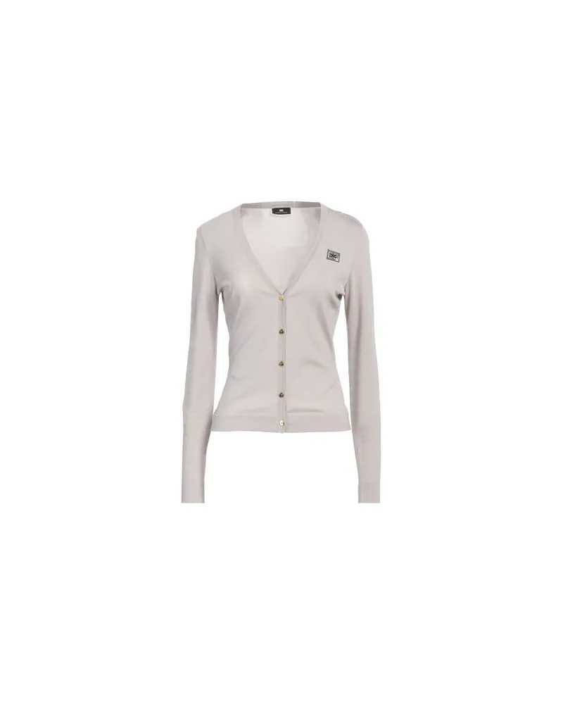 Elisabetta Franchi STRICKWAREN - Strickjackenauf YOOX.COM Grau