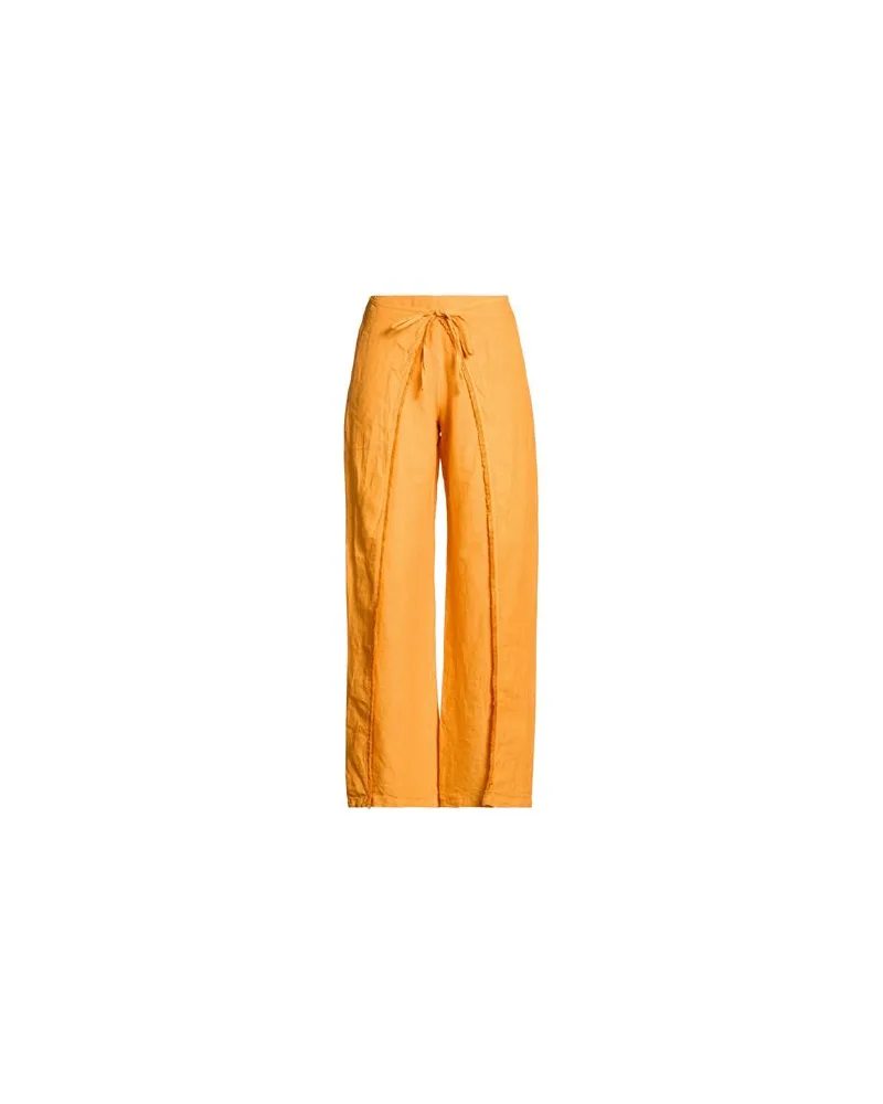 120% Lino HOSEN & RÖCKE - Hosenauf YOOX.COM Orange