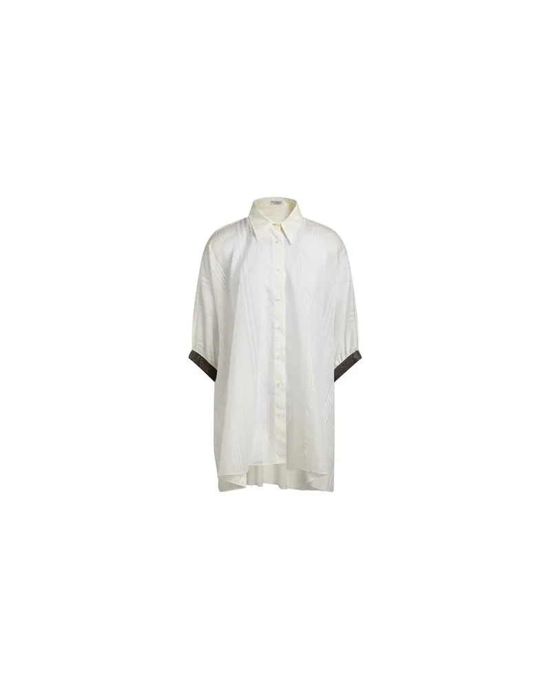 Brunello Cucinelli TOPS - Hemdenauf YOOX.COM Weiß