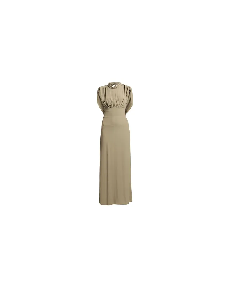 Semicouture KLEIDER - Maxi-Kleiderauf YOOX.COM Salbeigrün