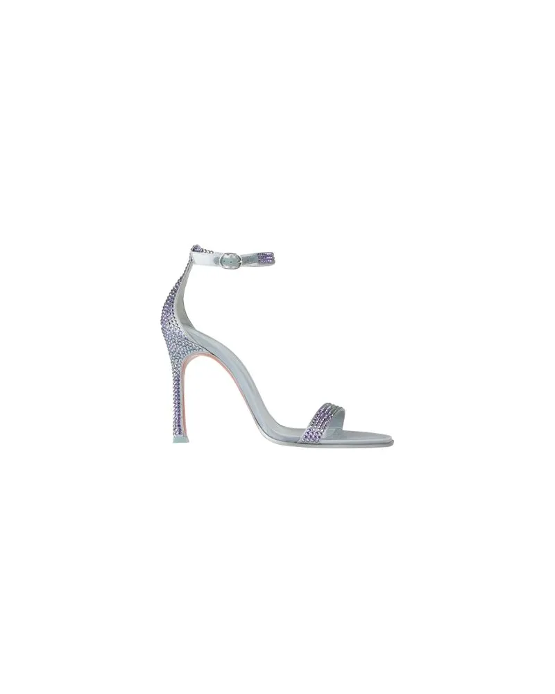 Amina Muaddi SCHUHE - Sandalenauf YOOX.COM Himmelblau