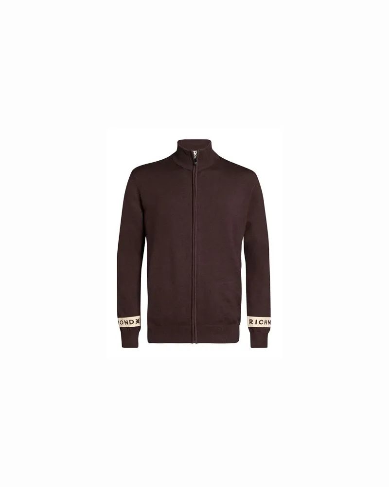 Richmond STRICKWAREN - Strickjackenauf YOOX.COM Dunkelbraun
