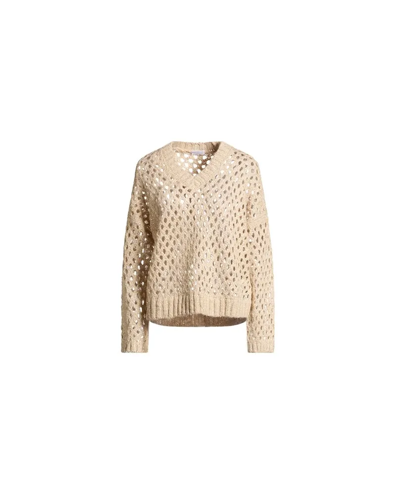 Brunello Cucinelli STRICKWAREN - Pulloverauf YOOX.COM Beige