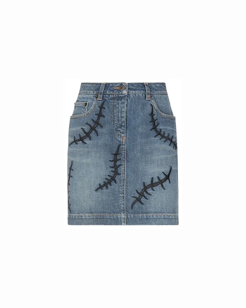 Moschino HOSEN & RÖCKE - Jeansröckeauf YOOX.COM Blau
