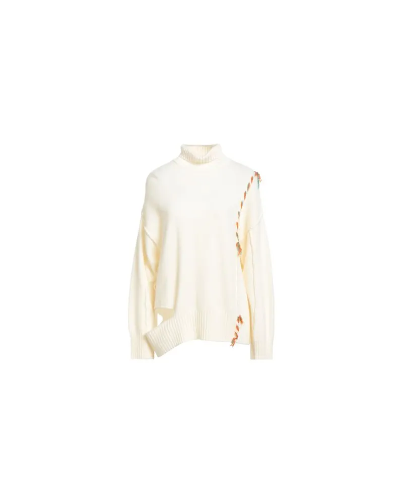 AKEP STRICKWAREN - Rollkragenpulloverauf YOOX.COM Cremeweiß