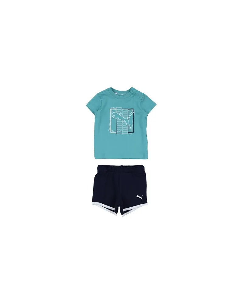 Puma Minicats Alpha Short Set  - NEUGEBORENE - Babykleidung-Setsauf YOOX.COM Tūrkis
