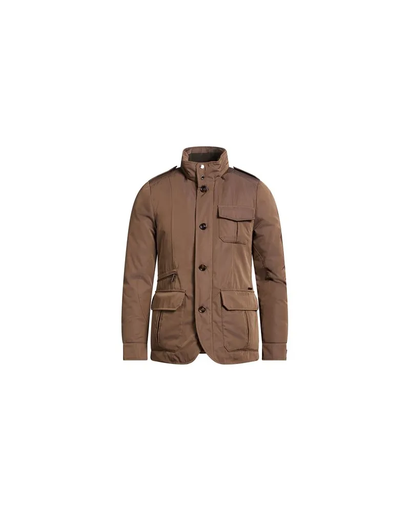 MOORER JACKEN & MÄNTEL - Pufferjacken & Daunenjackenauf YOOX.COM Khaki