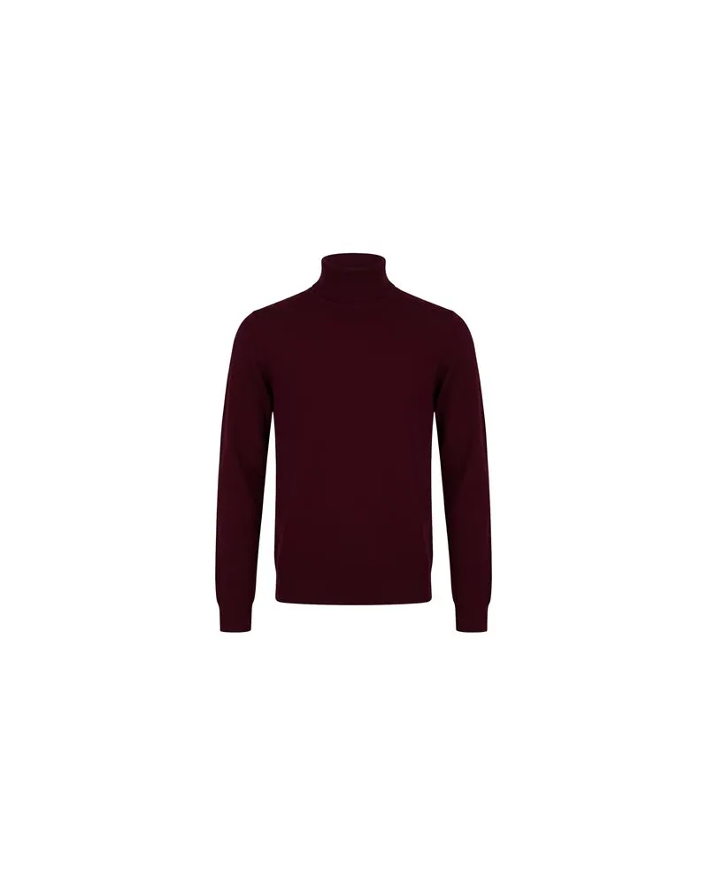 Alpha Studio STRICKWAREN - Rollkragenpulloverauf YOOX.COM Bordeaux