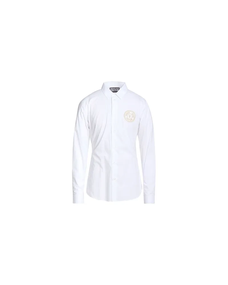 Versace Jeans TOPS - Hemdenauf YOOX.COM Weiß