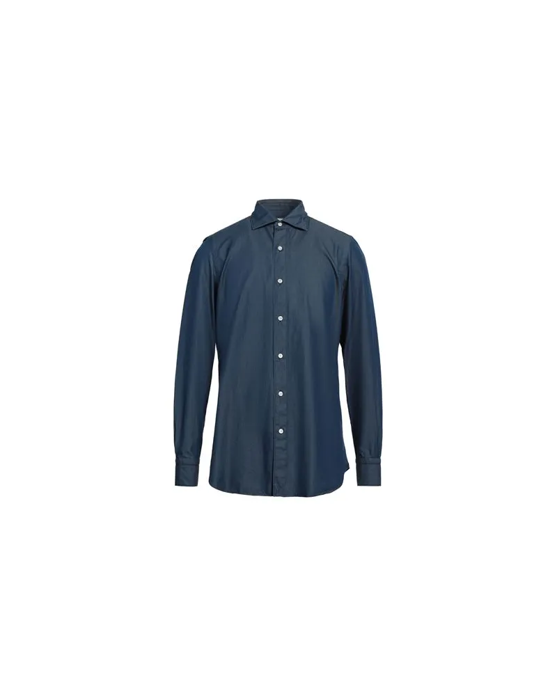 Finamore 1925 TOPS - Jeanshemdenauf YOOX.COM Blau