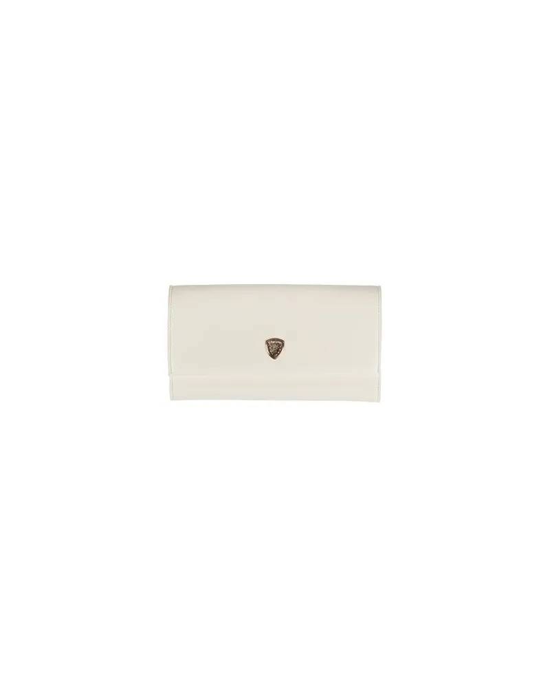 Blauer Kleinlederwaren - Brieftaschenauf YOOX.COM Elfenbein