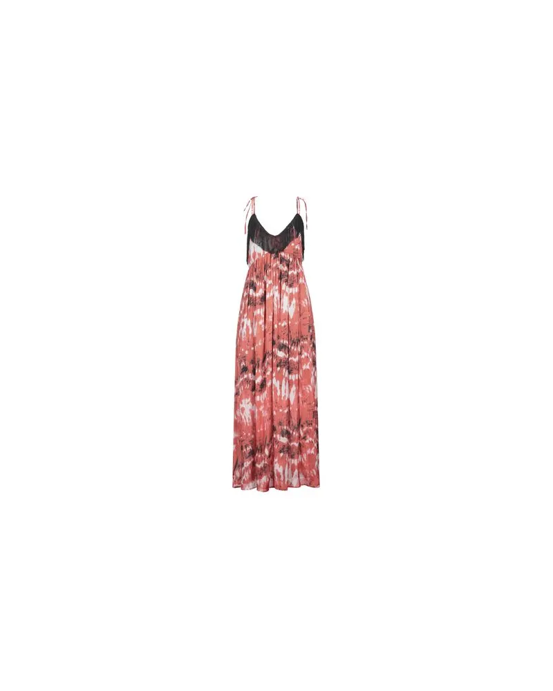 YES ZEE by Essenza KLEIDER - Maxi-Kleiderauf YOOX.COM Koralle