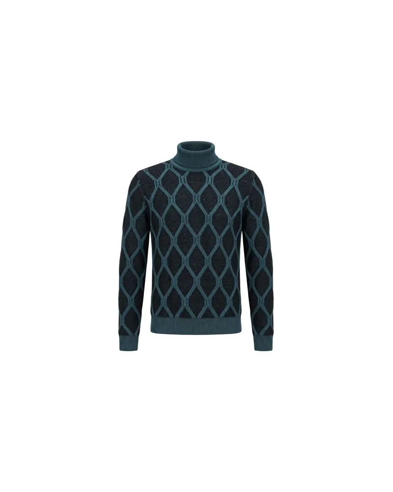 MOORER STRICKWAREN - Rollkragenpulloverauf YOOX.COM Aquamarin