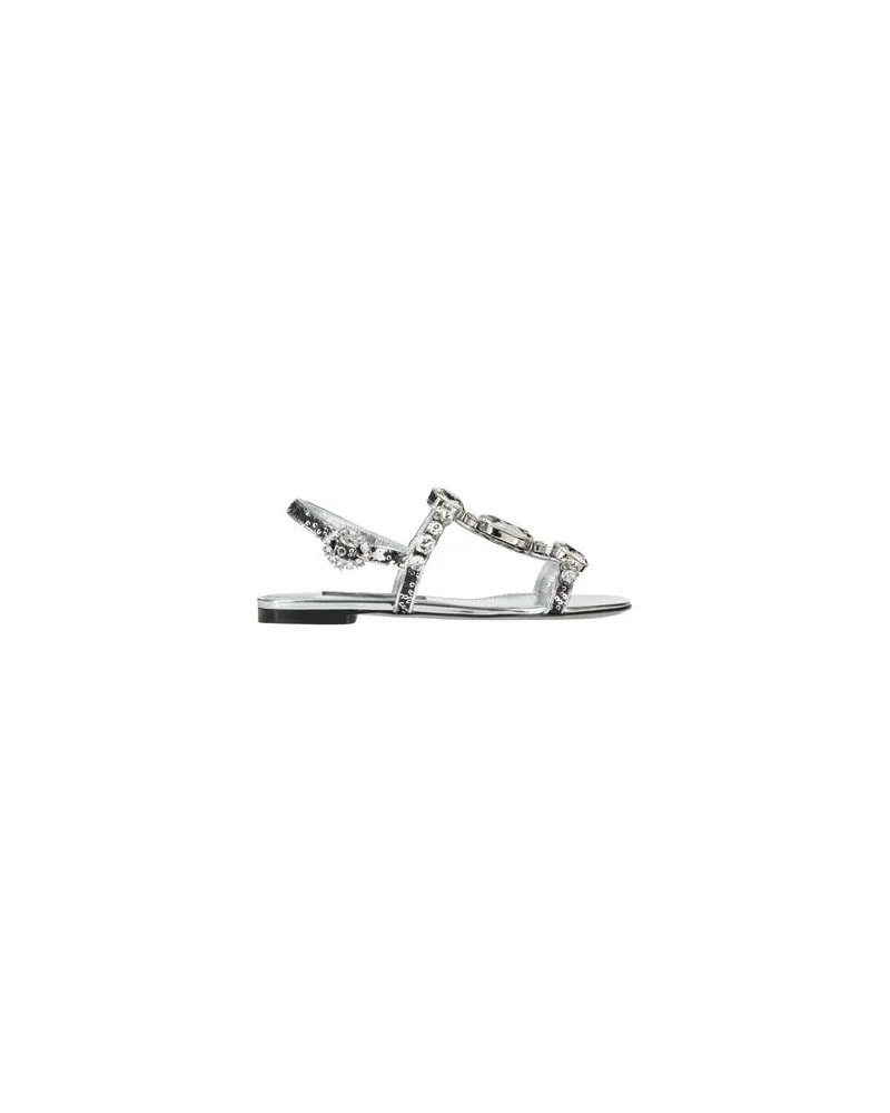 Dolce & Gabbana SCHUHE - Sandalenauf YOOX.COM Silber