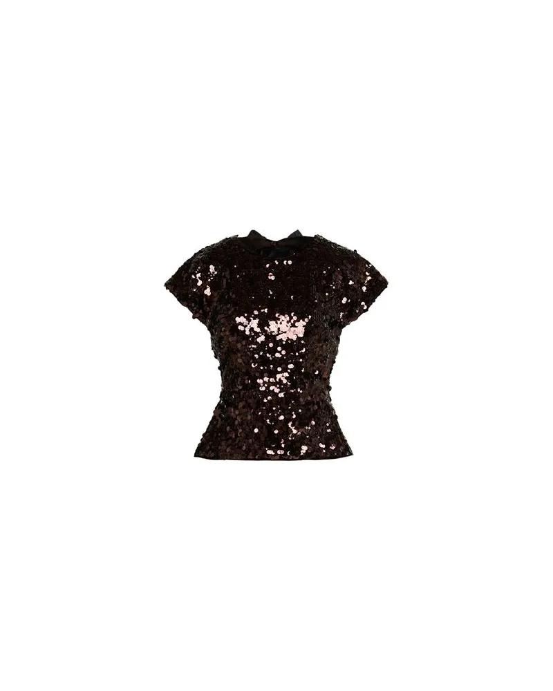 Ganni TOPS - Topsauf YOOX.COM Schokobraun