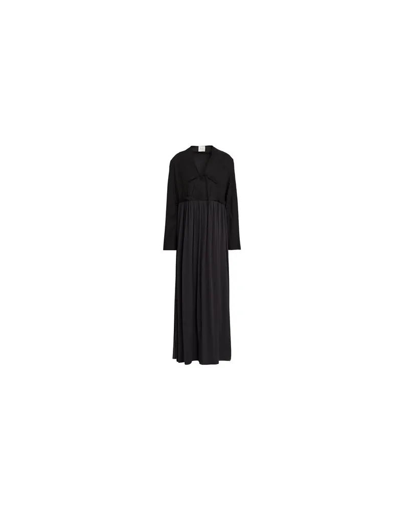 ALYSI CRÈME - KLEIDER - Maxi-Kleiderauf YOOX.COM Schwarz