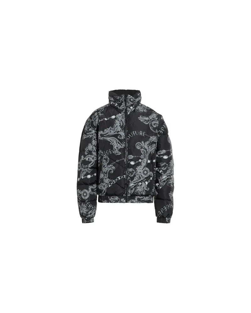 Versace Jeans JACKEN & MÄNTEL - Pufferjacken & Daunenjackenauf YOOX.COM Schwarz