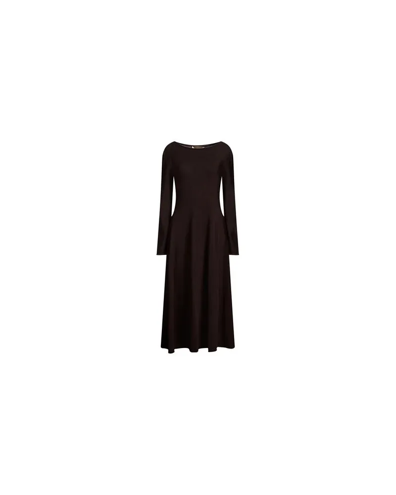 Gentryportofino KLEIDER - Midi-Kleiderauf YOOX.COM Dunkelbraun