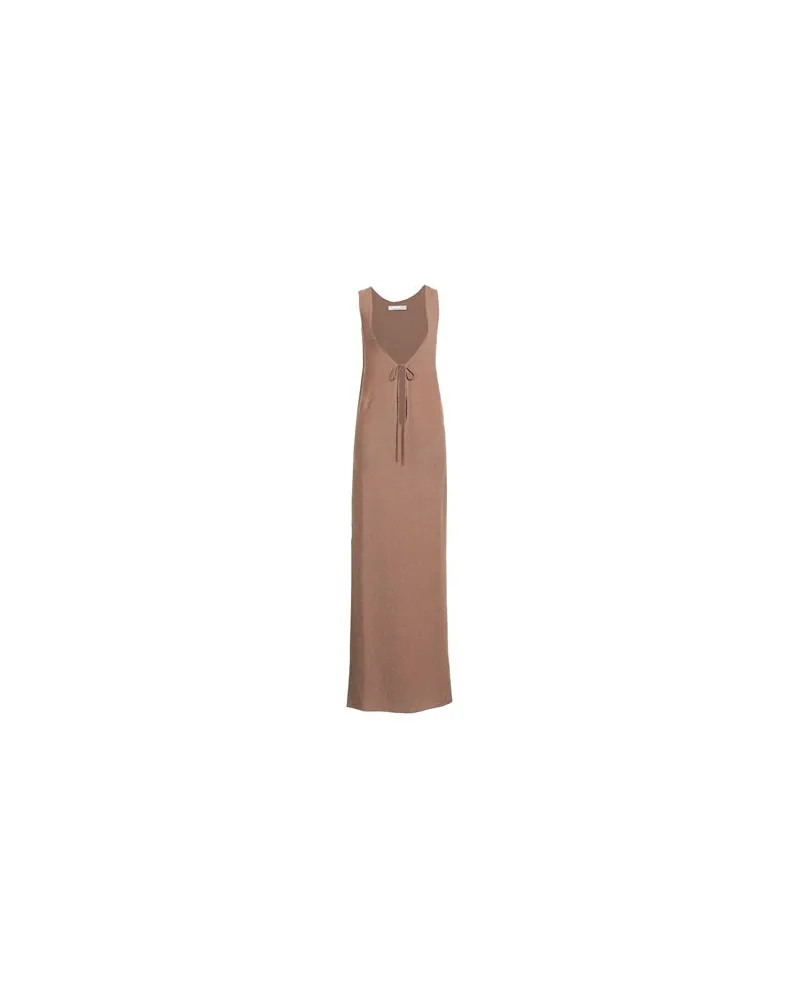 Liviana Conti KLEIDER - Maxi-Kleiderauf YOOX.COM Bronze