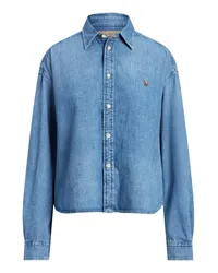 Ralph Lauren Jeanshemd Blau