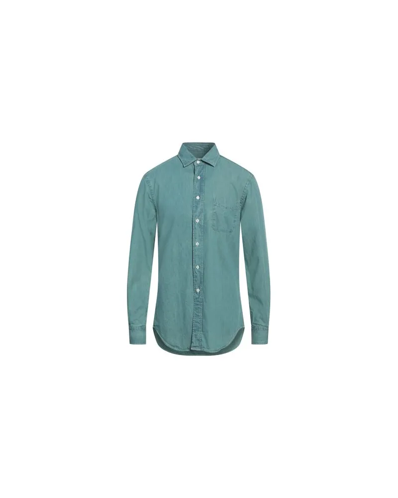 Alessandro Gherardi TOPS - Jeanshemdenauf YOOX.COM Säuregrün