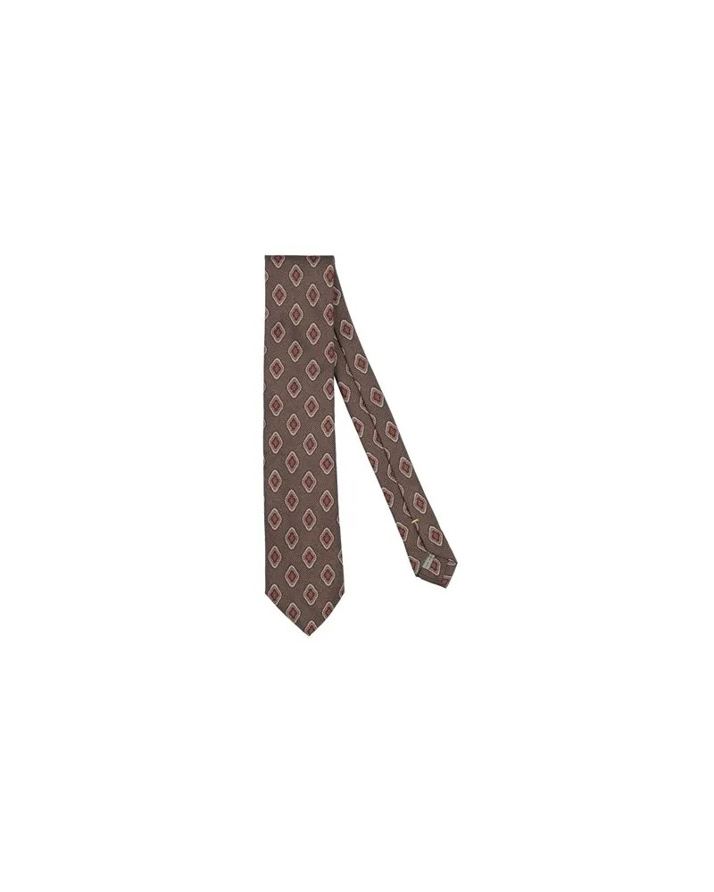 Canali ACCESSOIRES - Krawatten & Fliegenauf YOOX.COM Dunkelbraun