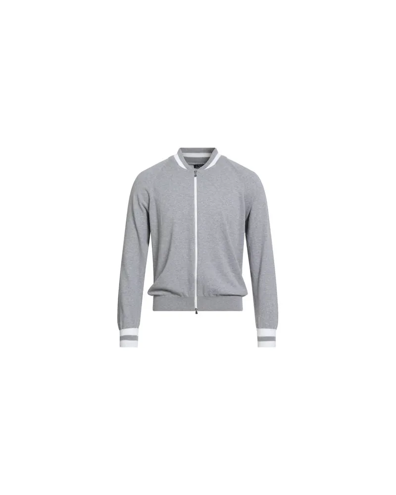 BARBA STRICKWAREN - Strickjackenauf YOOX.COM Hellgrau