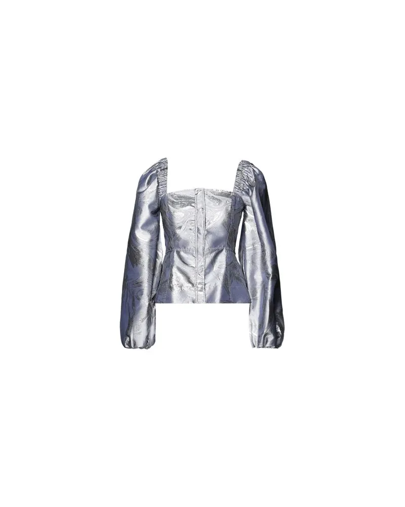 Ganni TOPS - Hemdenauf YOOX.COM Silber