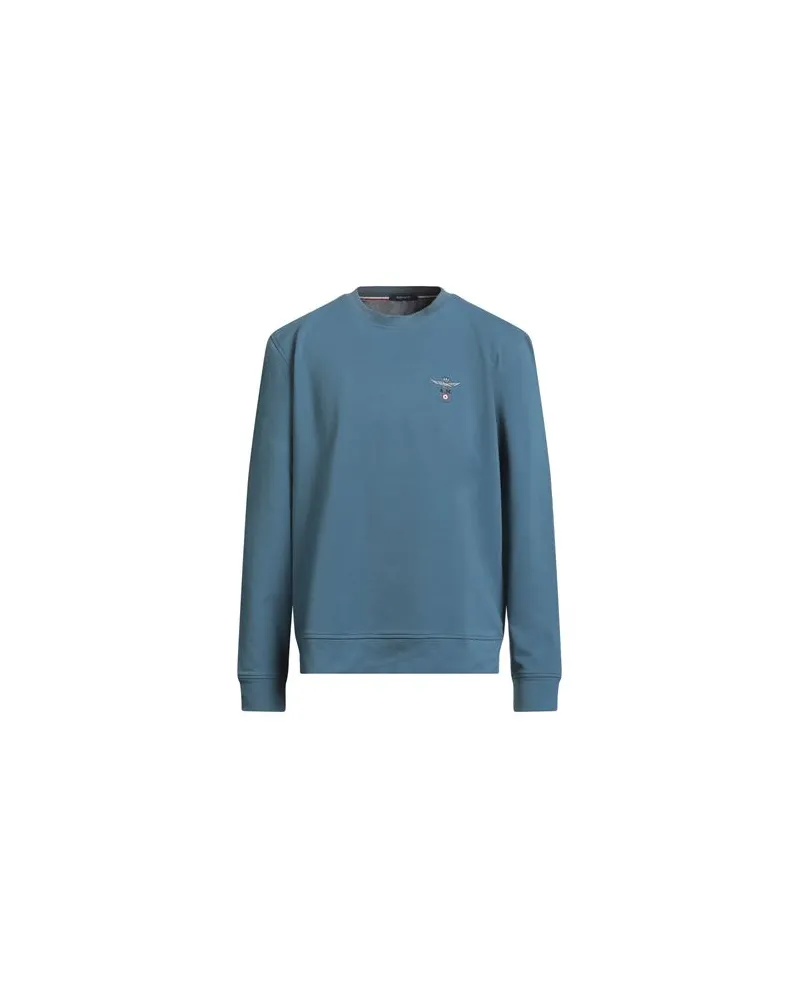 Aeronautica Militare TOPS - Sweatshirtsauf YOOX.COM Taubenblau