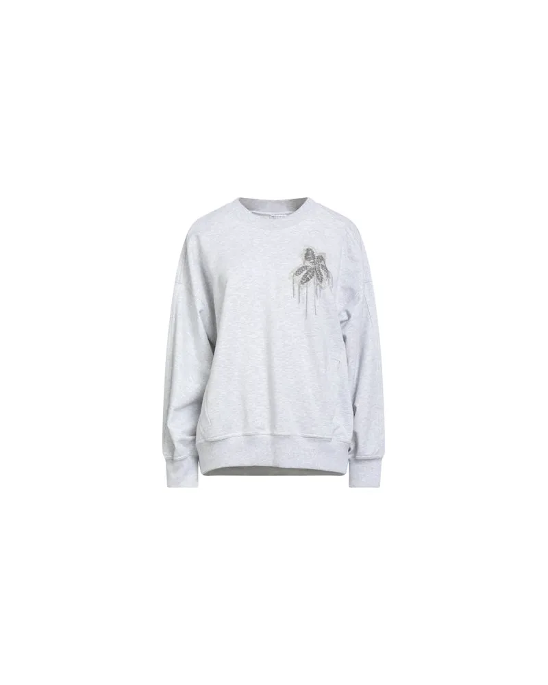 Brunello Cucinelli TOPS - Sweatshirtsauf YOOX.COM Hellgrau