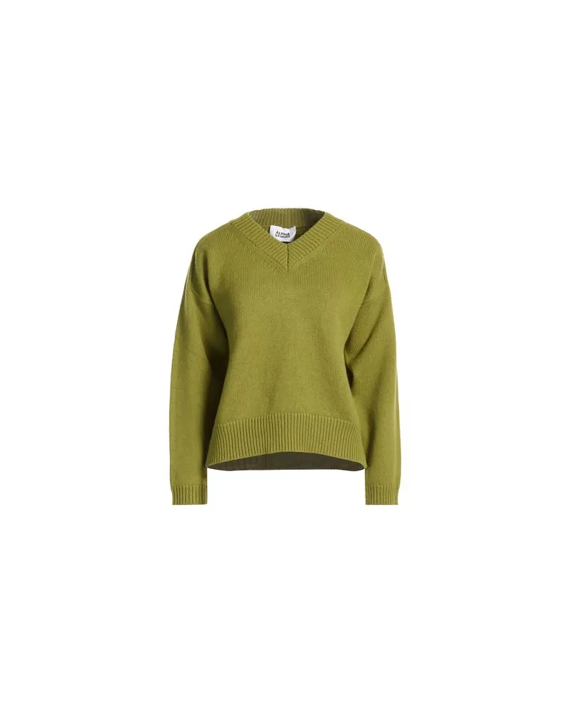 Alpha Studio STRICKWAREN - Pulloverauf YOOX.COM Grün