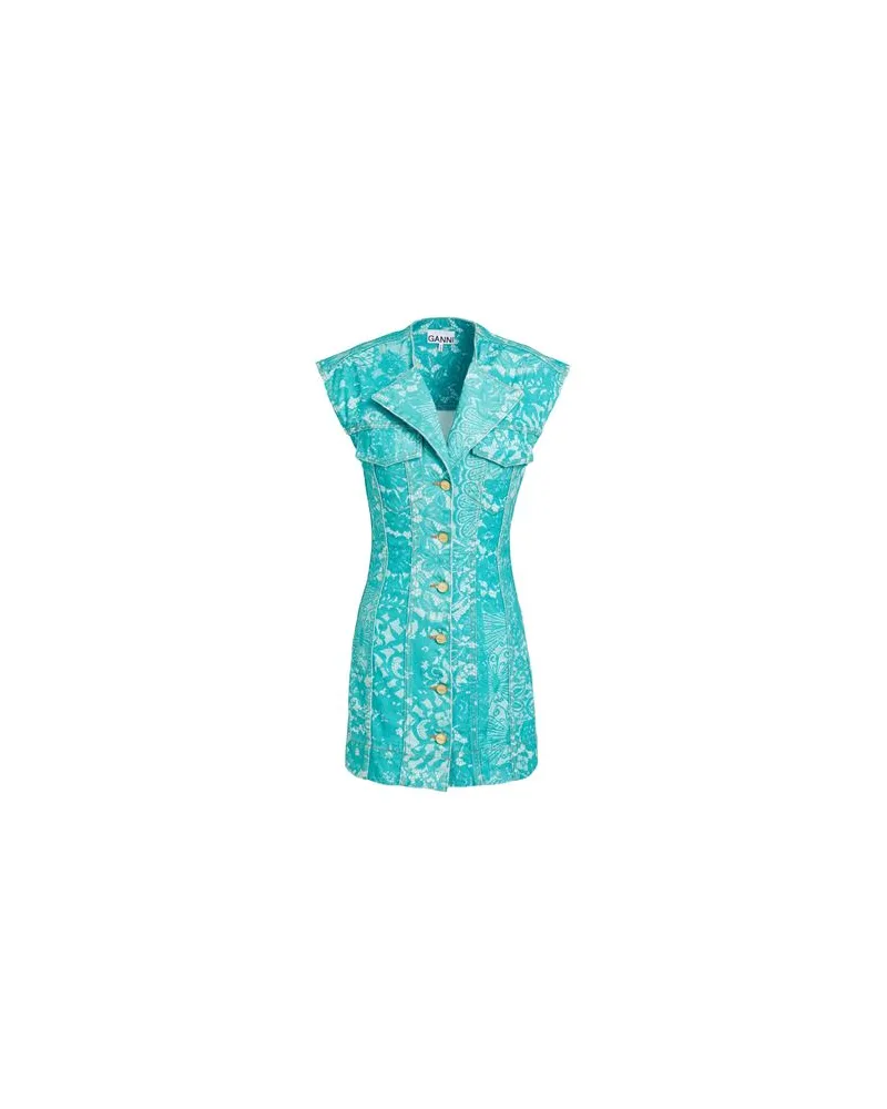 Ganni KLEIDER - Mini-Kleiderauf YOOX.COM Tūrkis