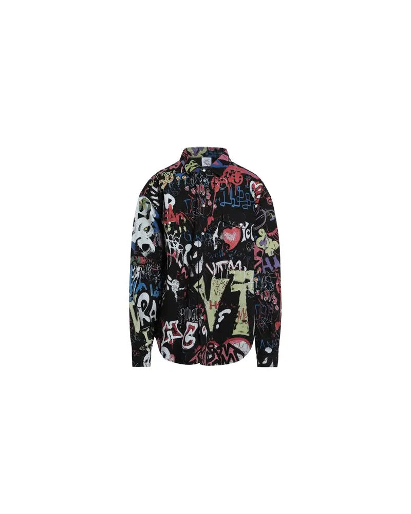 VETEMENTS TOPS - Jeanshemdenauf YOOX.COM Schwarz