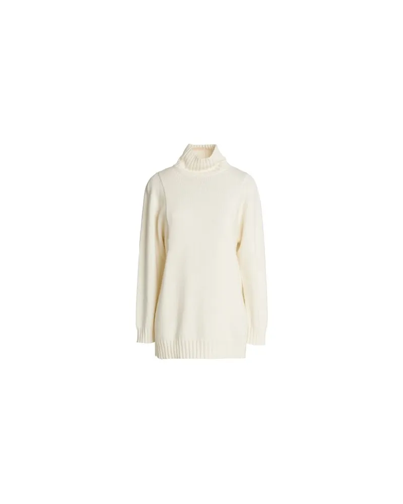 Max Mara STRICKWAREN - Rollkragenpulloverauf YOOX.COM Cremeweiß