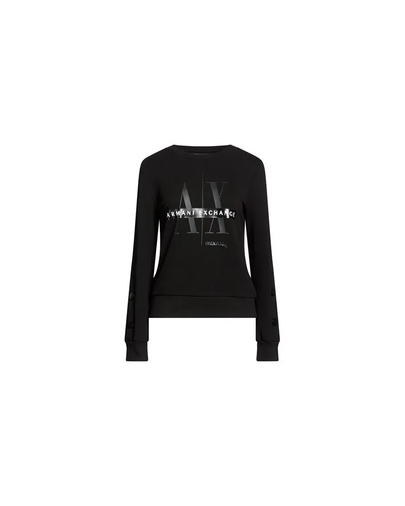 Armani Exchange TOPS - Sweatshirtsauf YOOX.COM Schwarz