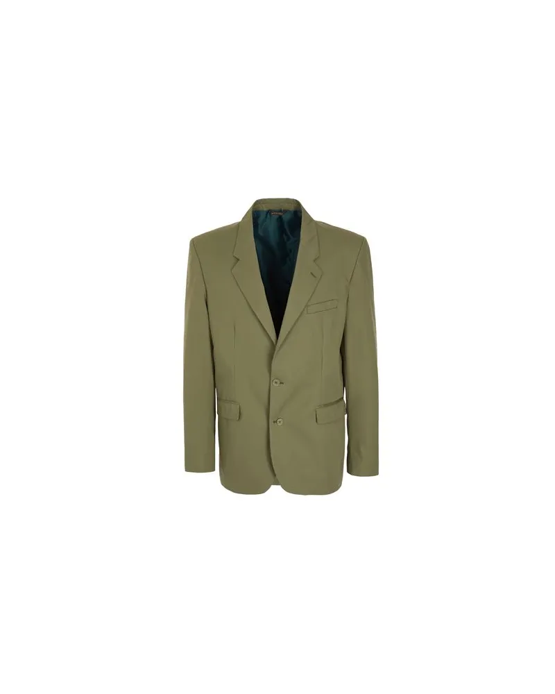 8 by Yoox COTTON SINGLE  BREAST BLAZER  - ANZÜGE und CO-ORDS - Blazersauf YOOX.COM Militärgrün
