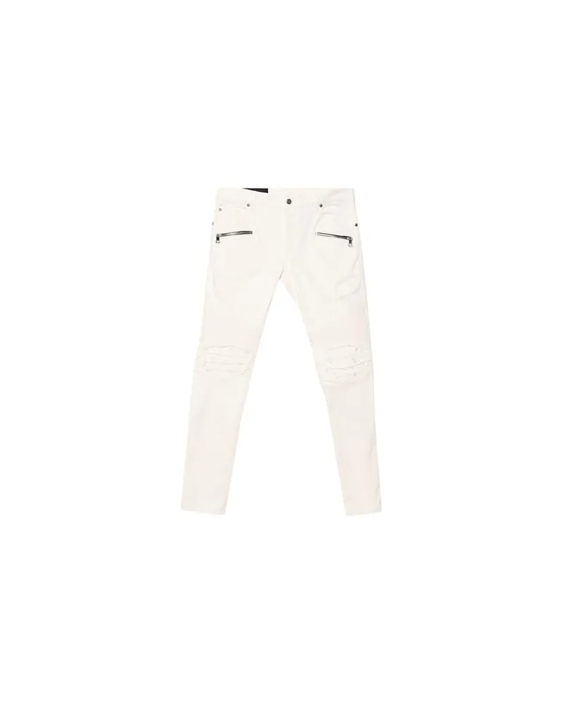Balmain HOSEN & RÖCKE - Jeanshosenauf YOOX.COM Weiß