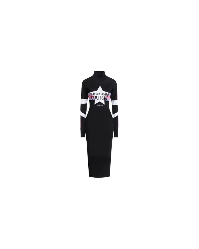 Versace Jeans KLEIDER - Midi-Kleiderauf YOOX.COM Schwarz